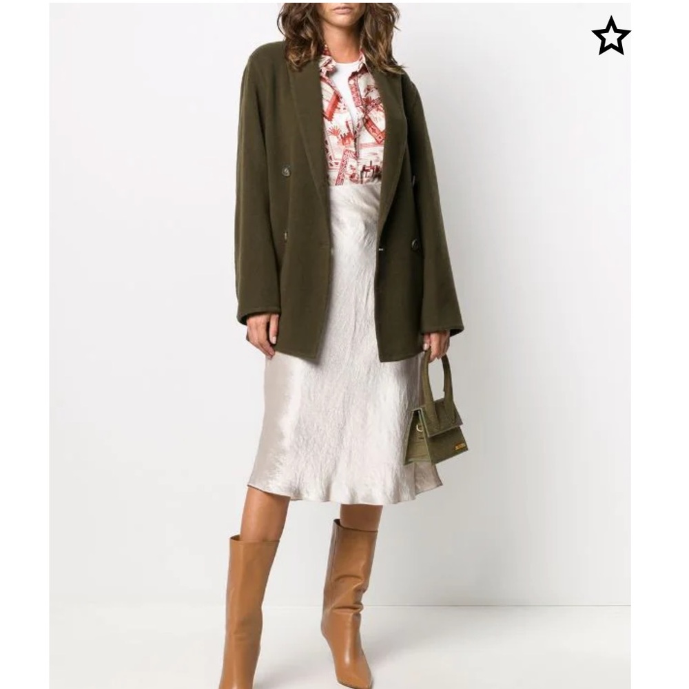 NWT Vince Straight Double-Breasted Wool Coat